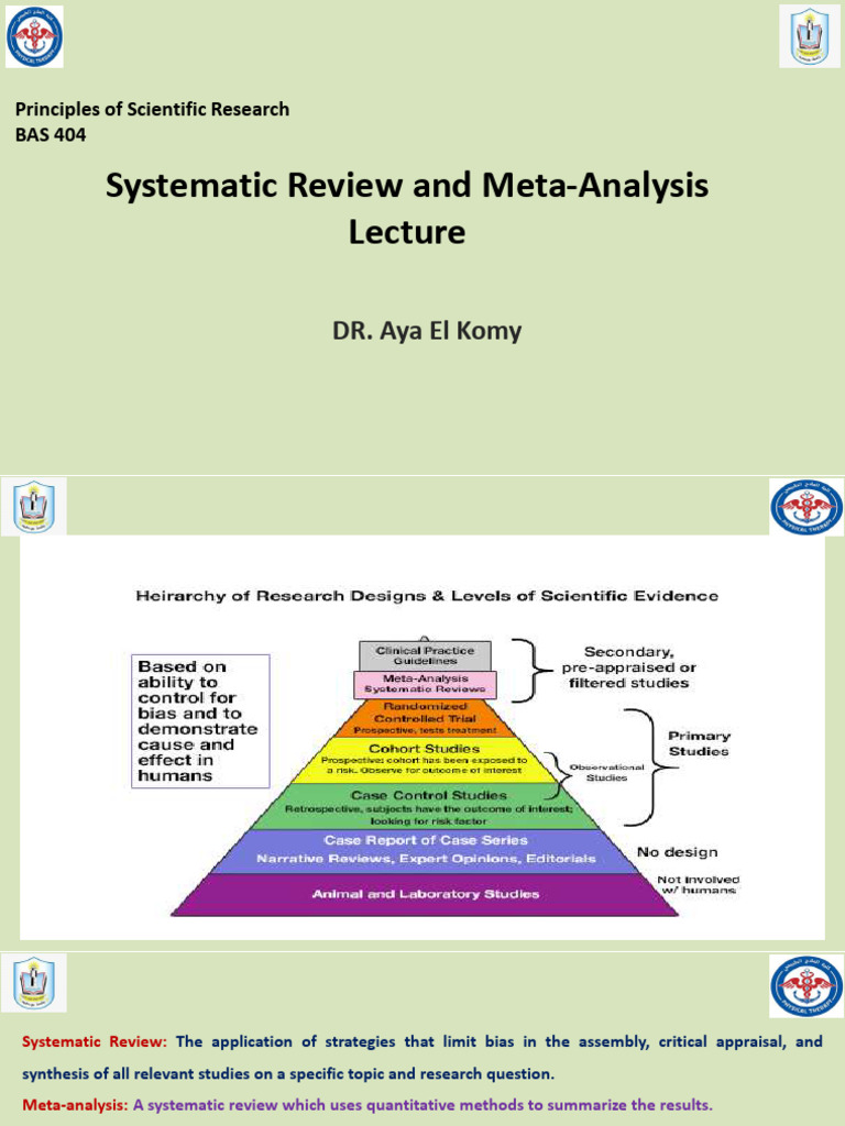 Systematic Review and Meta-Analysis Guide | PDF | Systematic Review ...