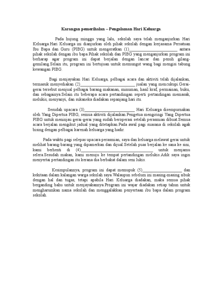 Karangan Pemerihalan Pdf