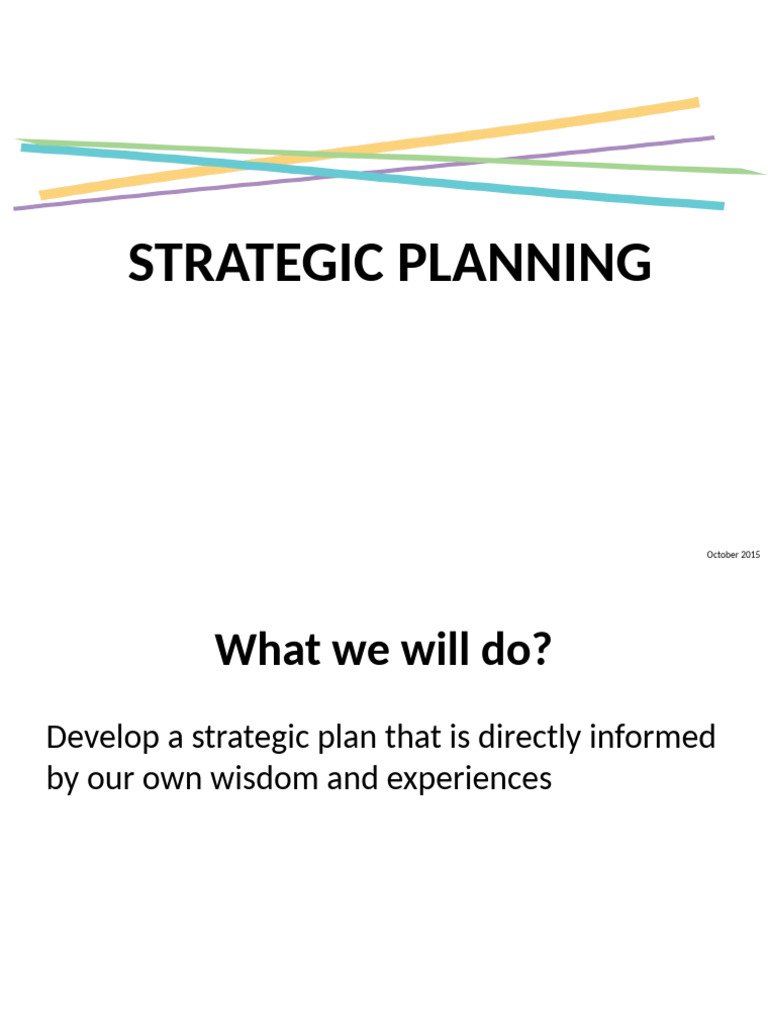 Strategic Planning | PDF | Strategic Planning | Swot Analysis