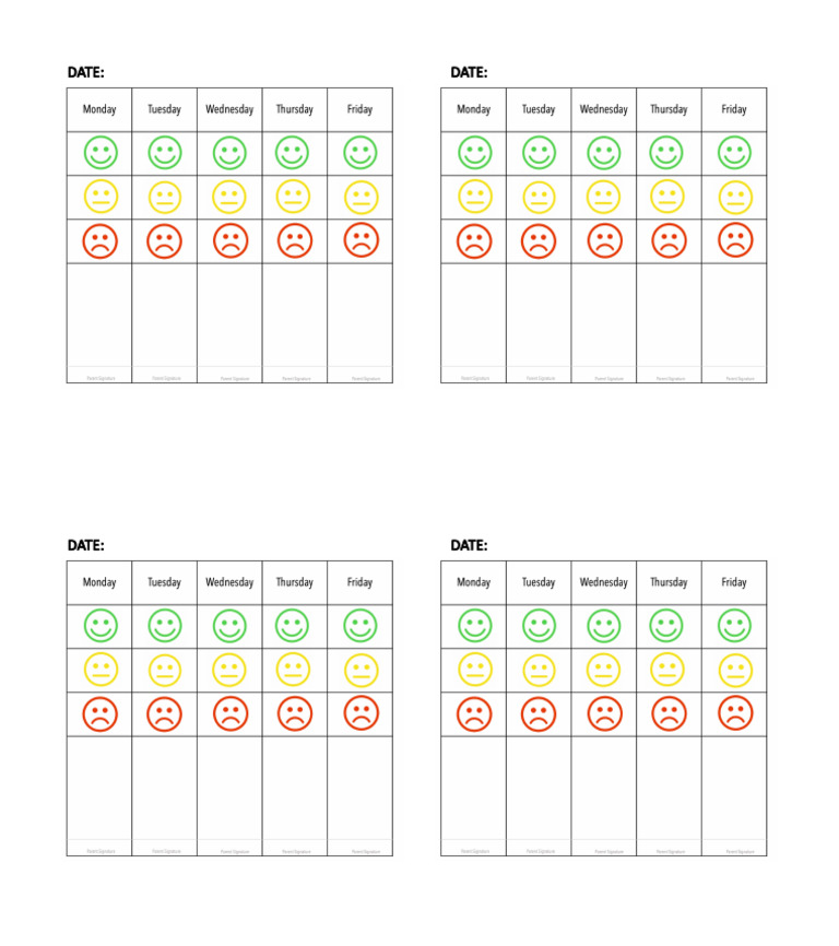 Behaviour Chart | PDF