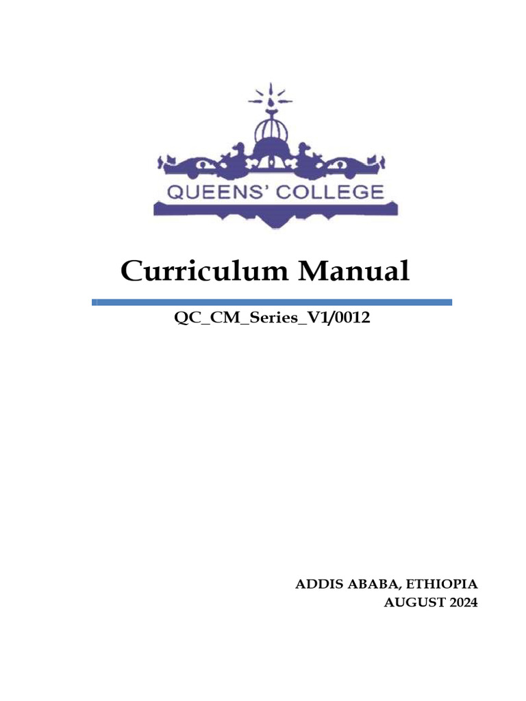 QC Curriculum Manual Overview 2024 | PDF | Learning | Curriculum
