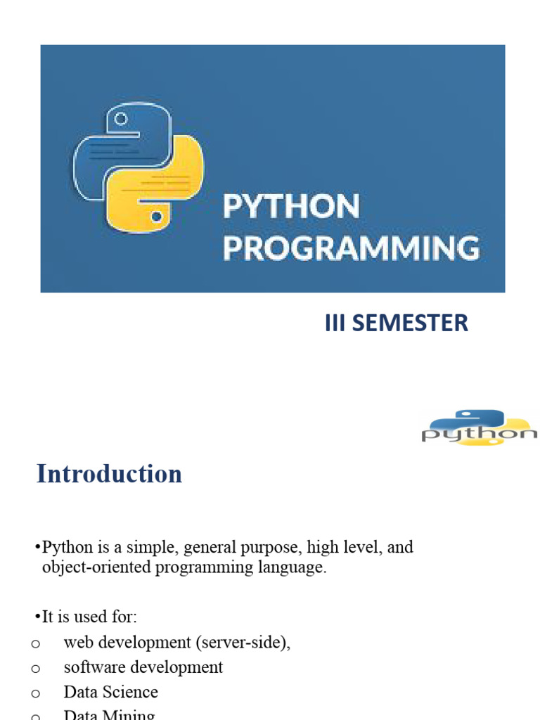Overview of Python Programming Features | PDF | Data Type | Control Flow