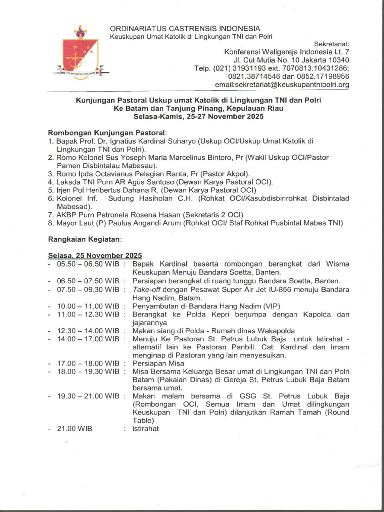 Lampiran Surat Kunkar OCI Ke Kepri | PDF