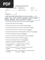 Unit 6 Progress Test A Answers | PDF