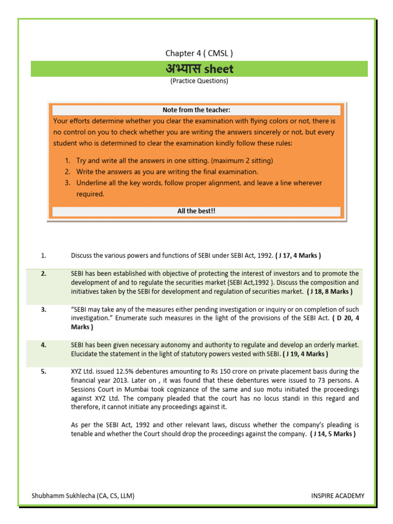 Chapter 4 (SEBI Act, 1992) | PDF | Tribunal | Dividend