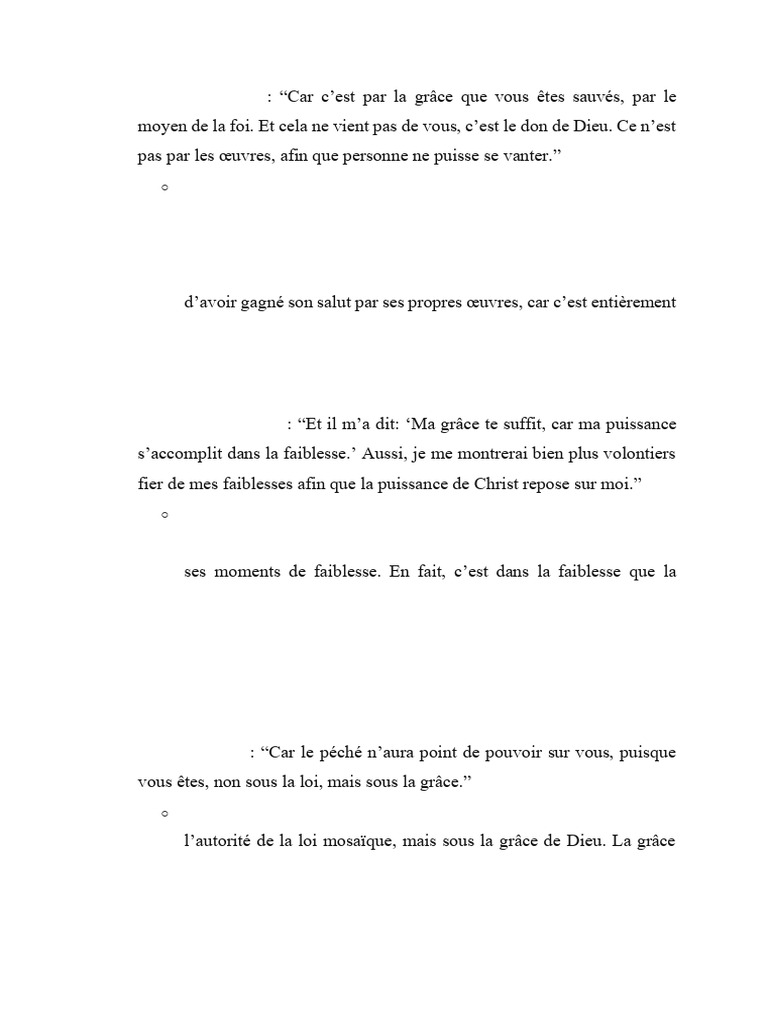 La Grâce de Dieu : Fondements et Impact | PDF | Grâce (christianisme ...