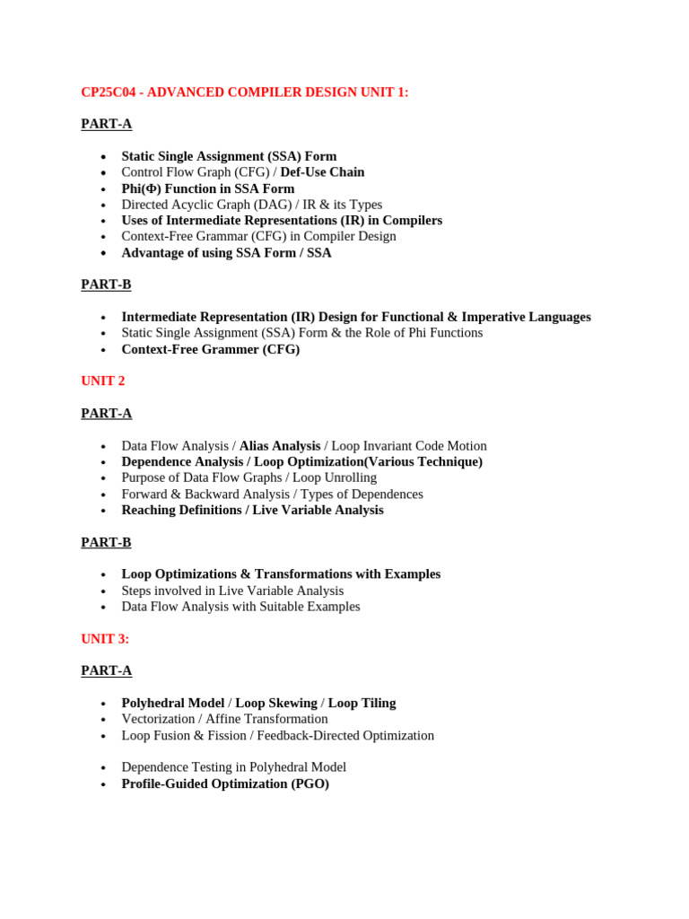 Advanced Compiler Design Concepts | PDF | Compiler | Computer Science