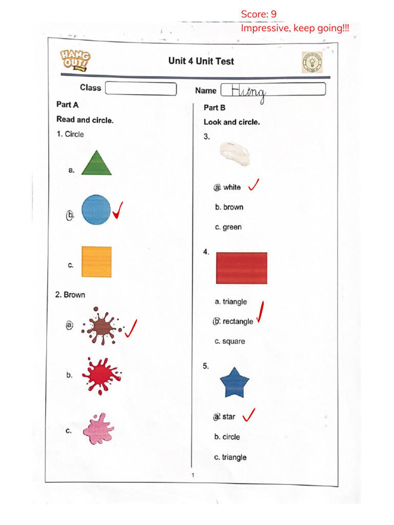 Hưng - Unit 4 Unit Test PDF | PDF