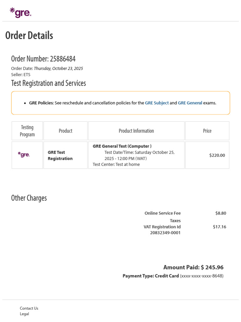 Order Details | PDF