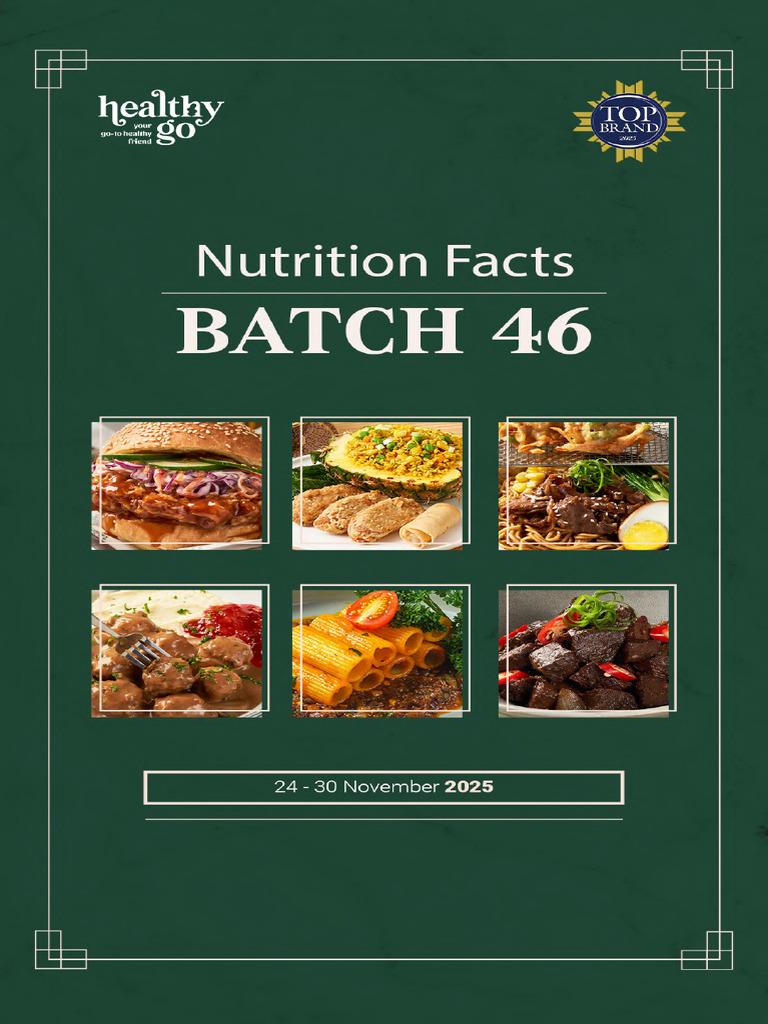 Menu Batch 46 - FL | PDF