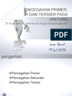 Pencegahan Primer, Sekunder Dan Tersier Pada Jantung Imam