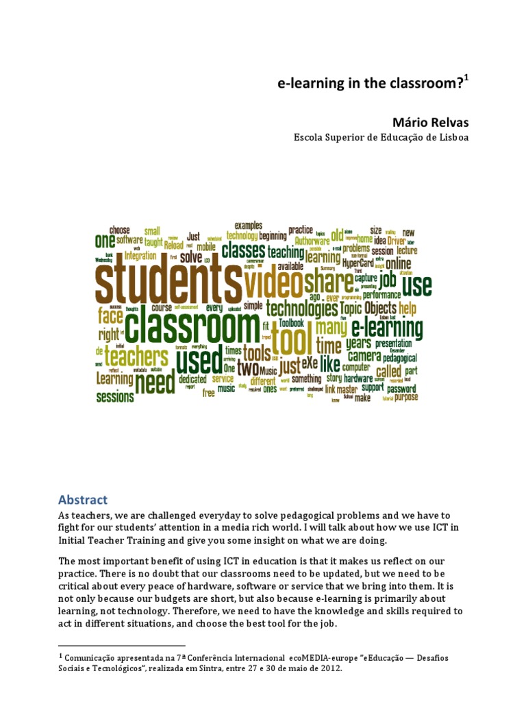 Integrating ICT in Teacher Training | PDF | Educational Technology ...