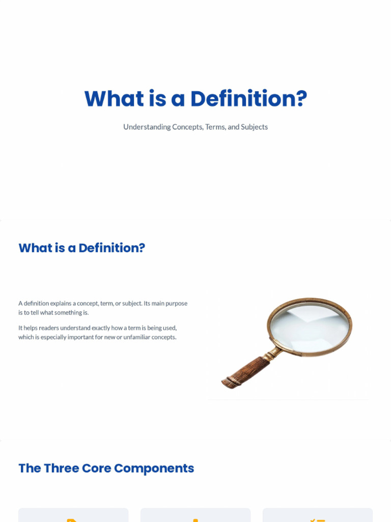 What Is A Definition | PDF