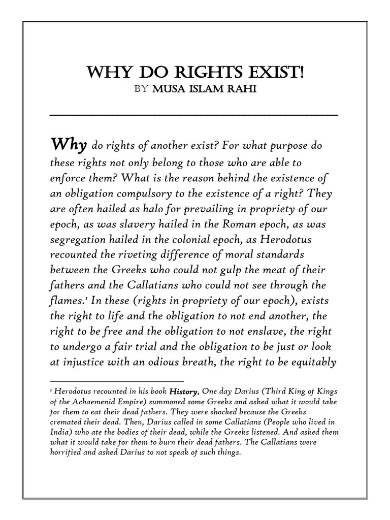 The Origins and Purpose of Rights | PDF | Homo | Utilitarianism