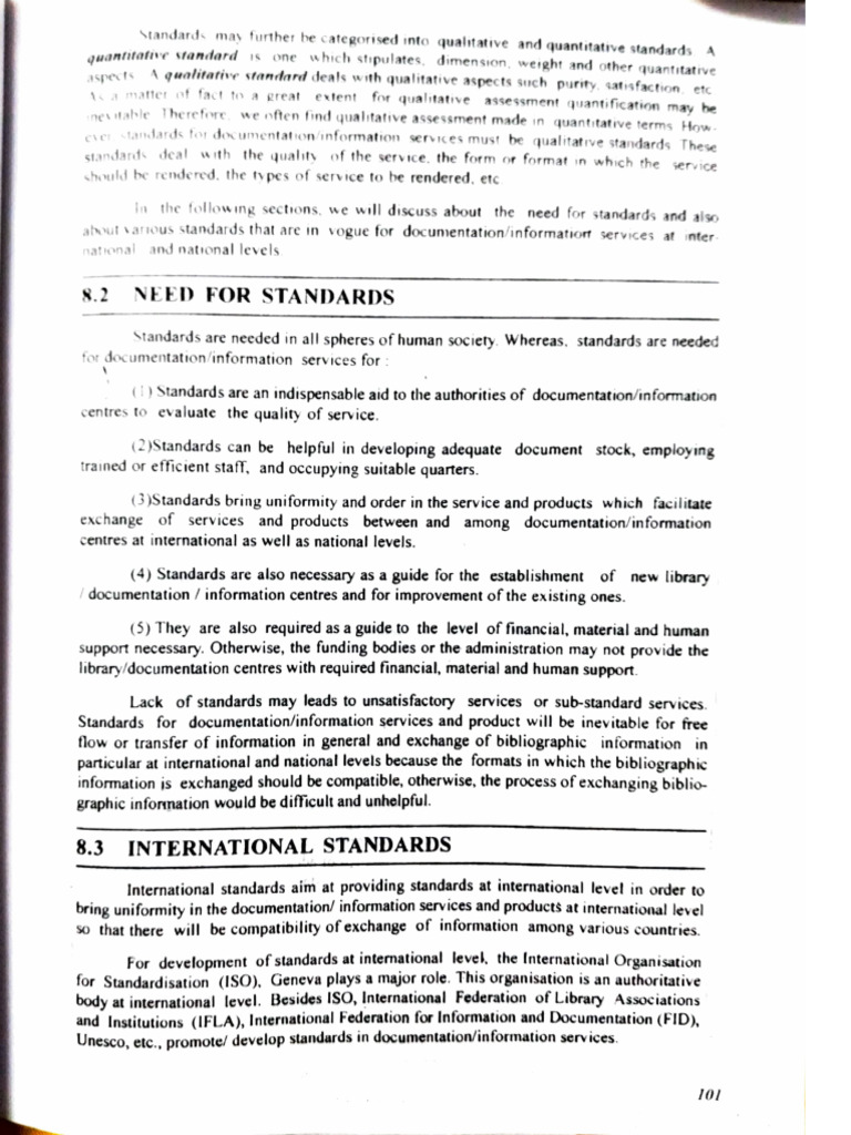 Standards for Documentation Services | PDF | Metadata | Information Science