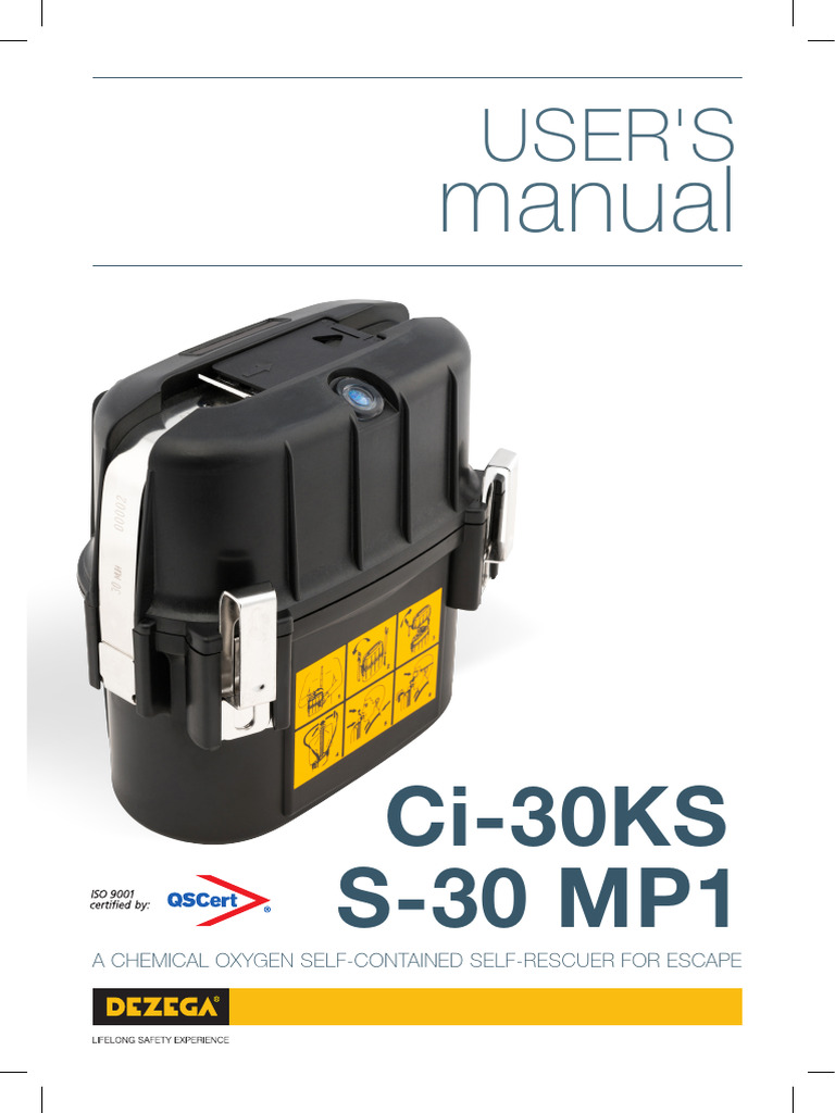 Ci-30 KS Self-Contained Self-Rescuer Manual | PDF | Breathing | Respiration