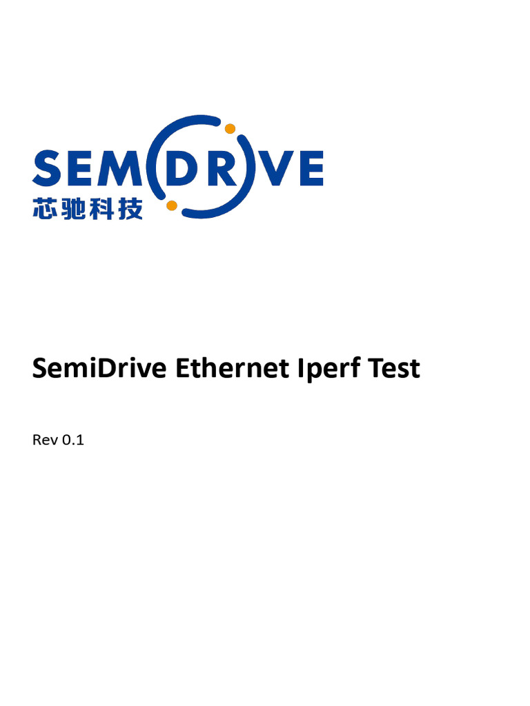 SemiDrive Ethernet Iperf Test+ | PDF