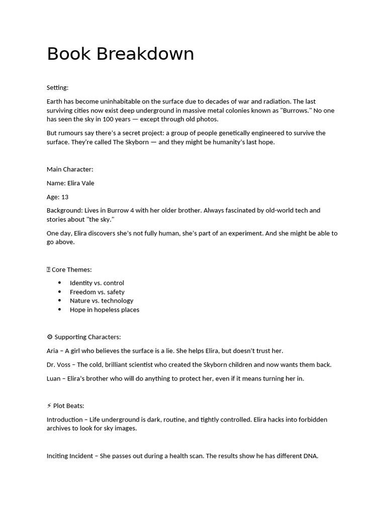 Book Breakdown | PDF