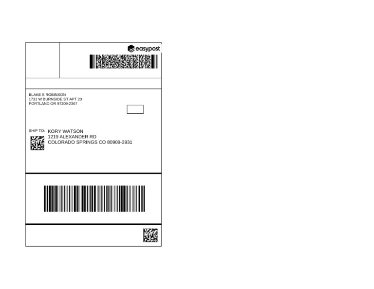 USPS Postage Receipt for Shipment | PDF