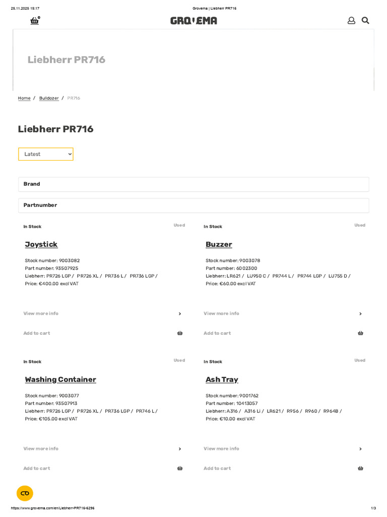 Grovema - Liebherr PR716 | PDF