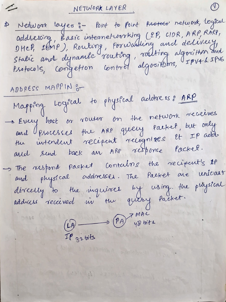 Network Layer | PDF | Computer Science | Networking Standards