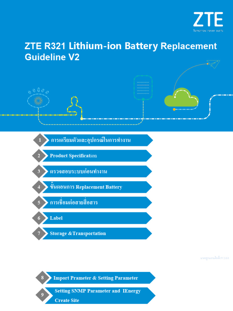 ZTE R321 Lithium-Ion Battery Replacement Guideline V2 | PDF