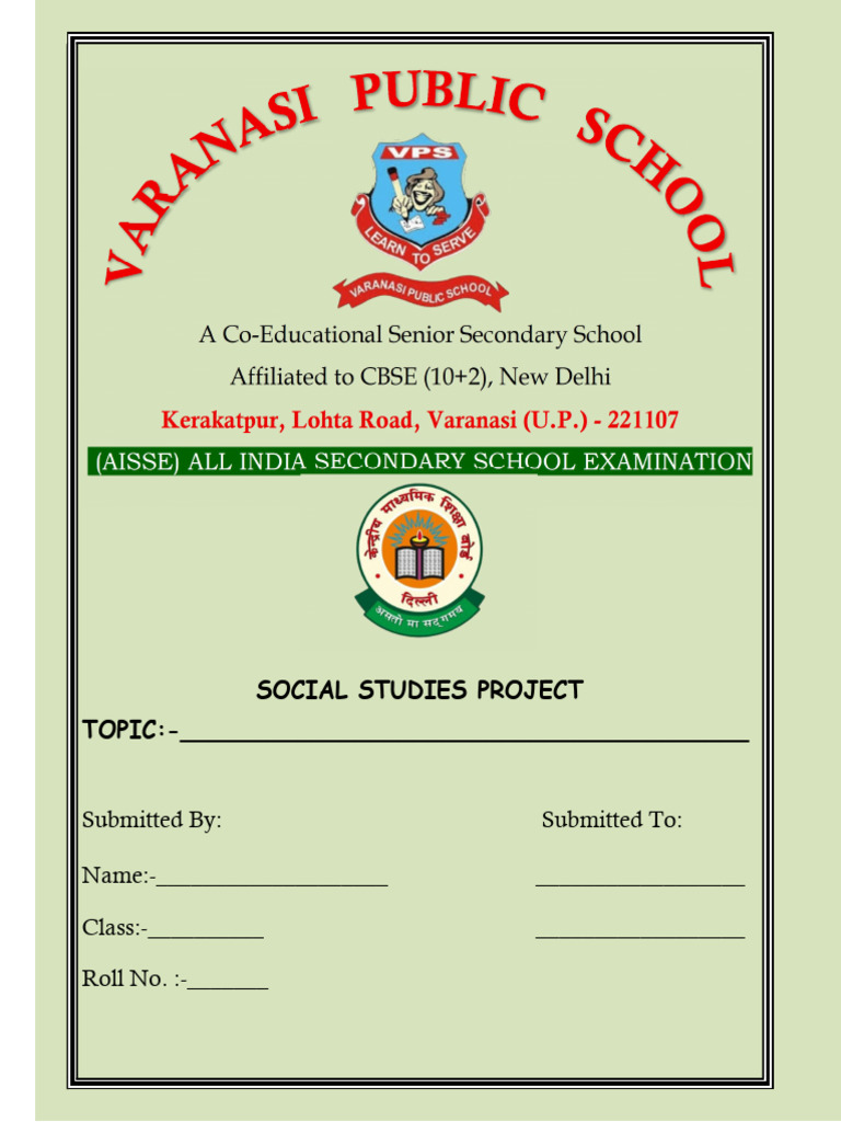 Social Studies Project Submission Guide | PDF