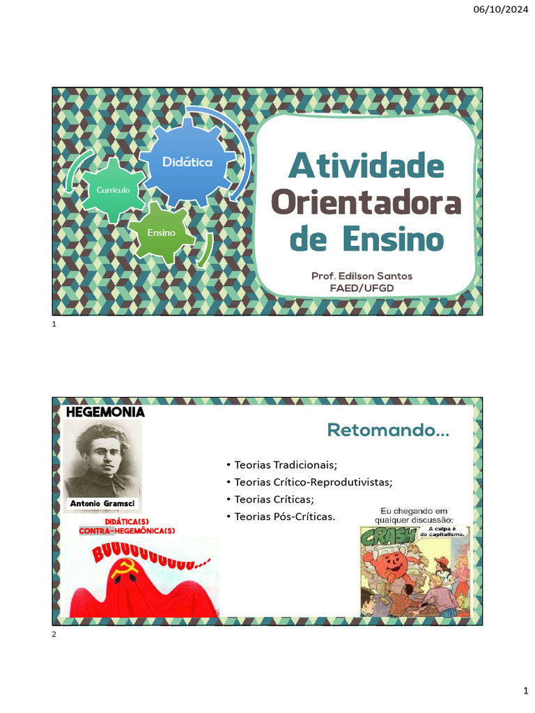 Teorias da Educação e Desenvolvimento Humano | PDF | Aprendizado ...