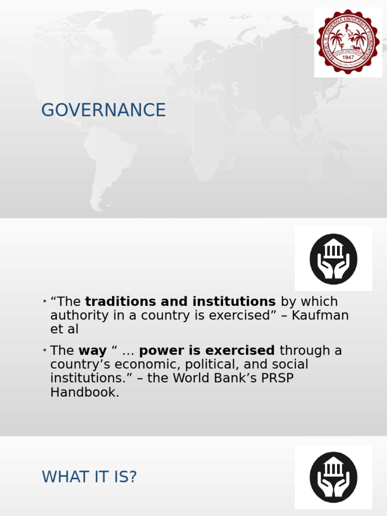 Understanding Governance: Key Concepts and Indicators | PDF ...