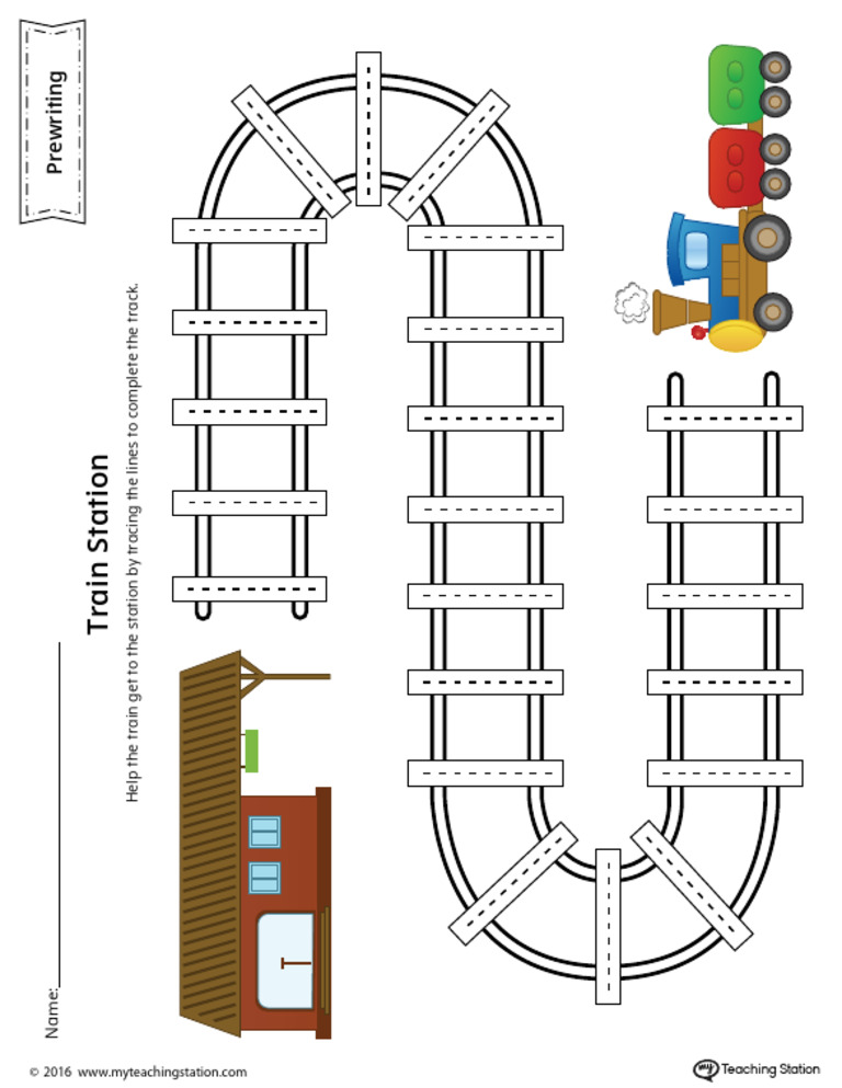 Train Track Tracing Activity | PDF