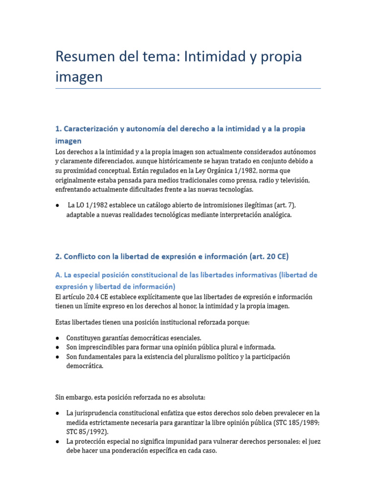 Intimidad y Propia Imagen: Derechos y Retos | PDF | Derechos digitales ...