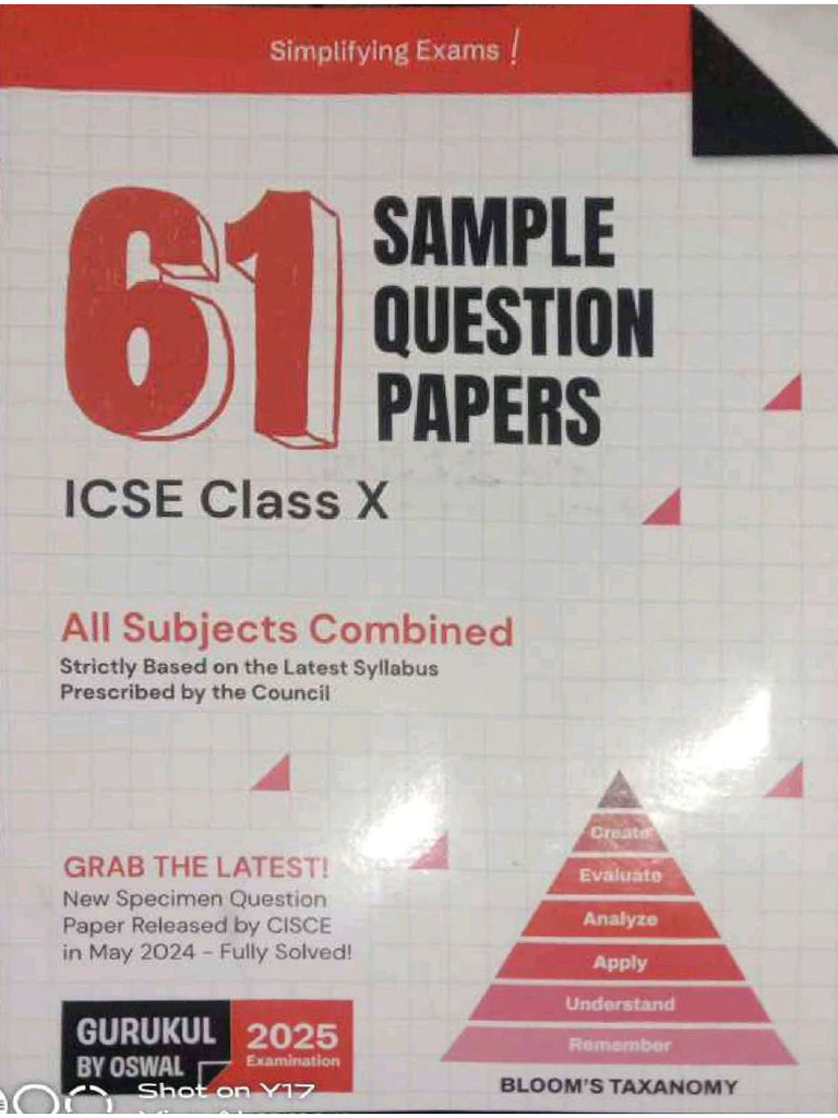 Oswal 61 Sample Paper 2025 | PDF