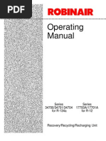 Robinair 17700 34700 Operation Manual