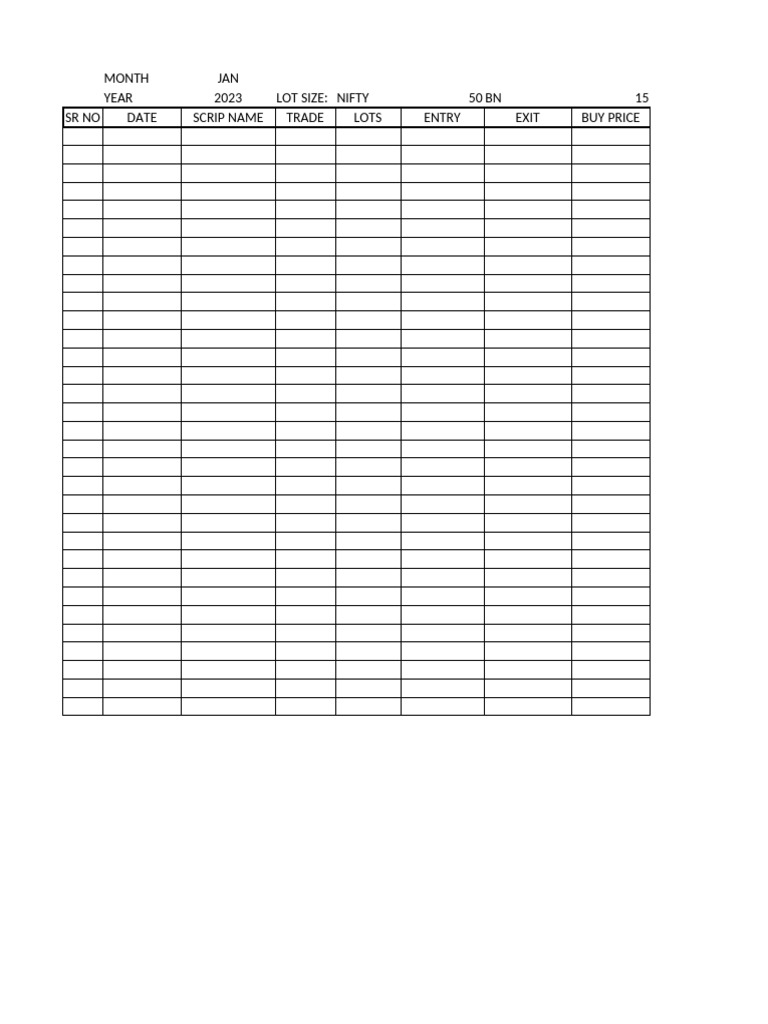 Trade Journal | PDF