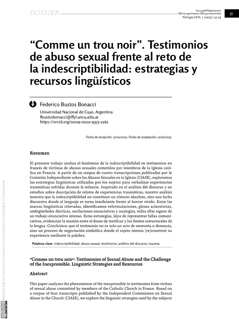 57 1.+04+Bustos+Bonacci | PDF | Testimonio | Violación