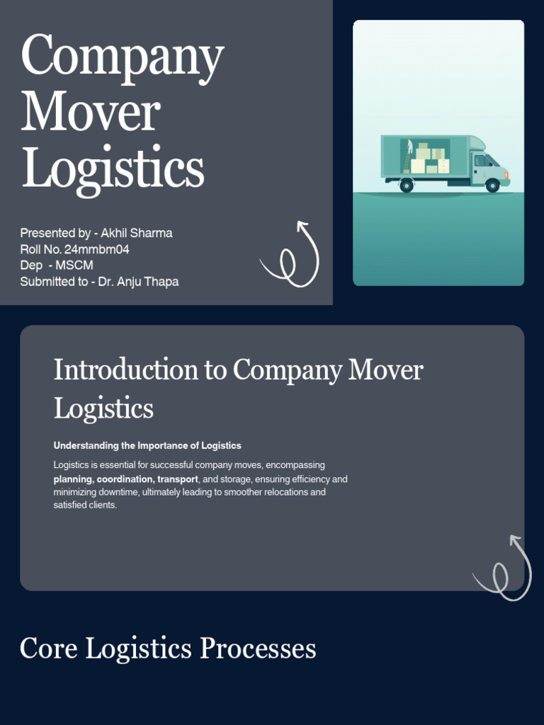 Logistics Strategies for Company Moves | PDF | Logistics | Infrastructure
