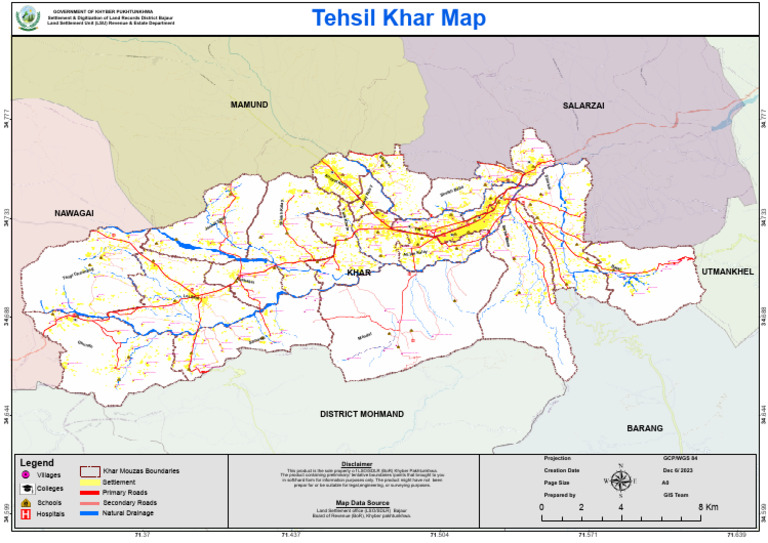 Khar Tehsil Map 14-12-23 | PDF