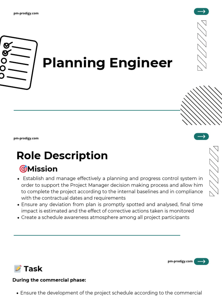 Planning Engineer Role and Responsibilities | PDF | Risk Management | Risk