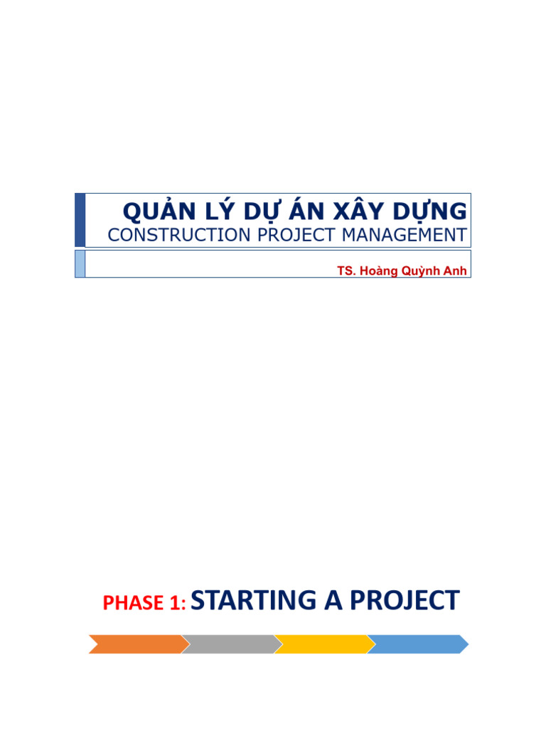 Lesson 2 - Phase 1 - Starting A Project | PDF