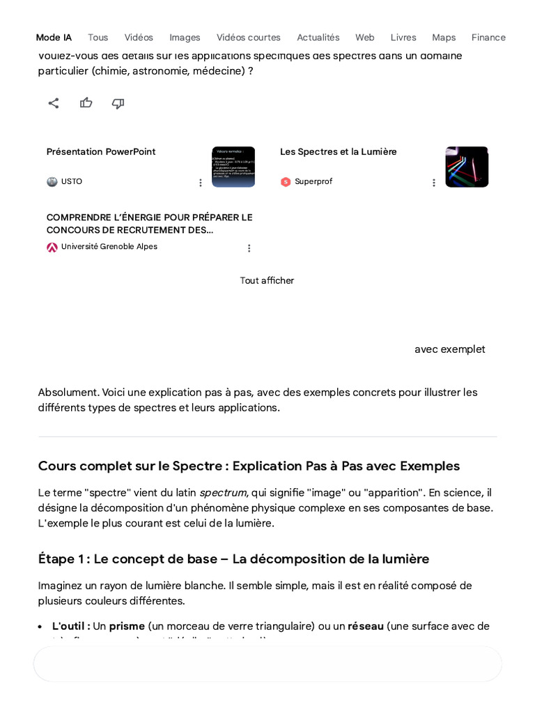 Comprendre les Types de Spectres Lumineux | PDF | Spectre ...