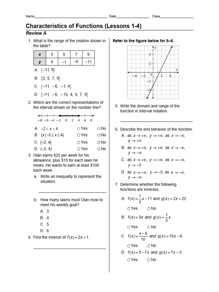 Im 2 Review Material Final Exam T 1 | PDF | Function (Mathematics ...