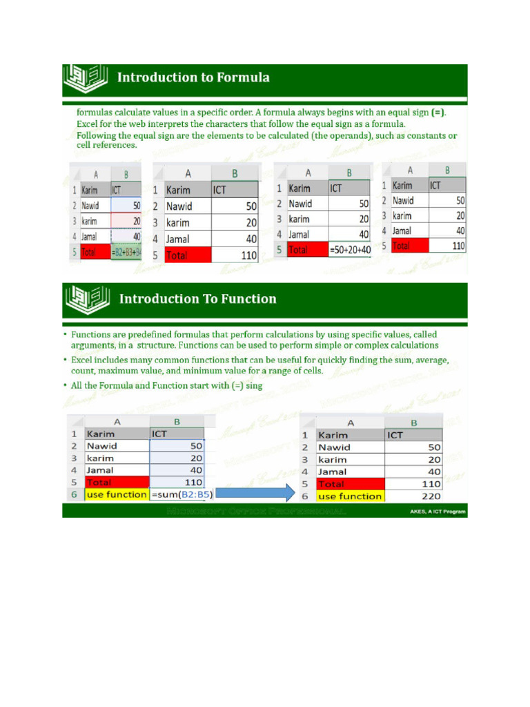 1 Advance Excel Function | PDF