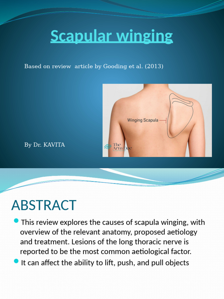 Causes and Treatment of Scapular Winging | PDF | Human Anatomy ...