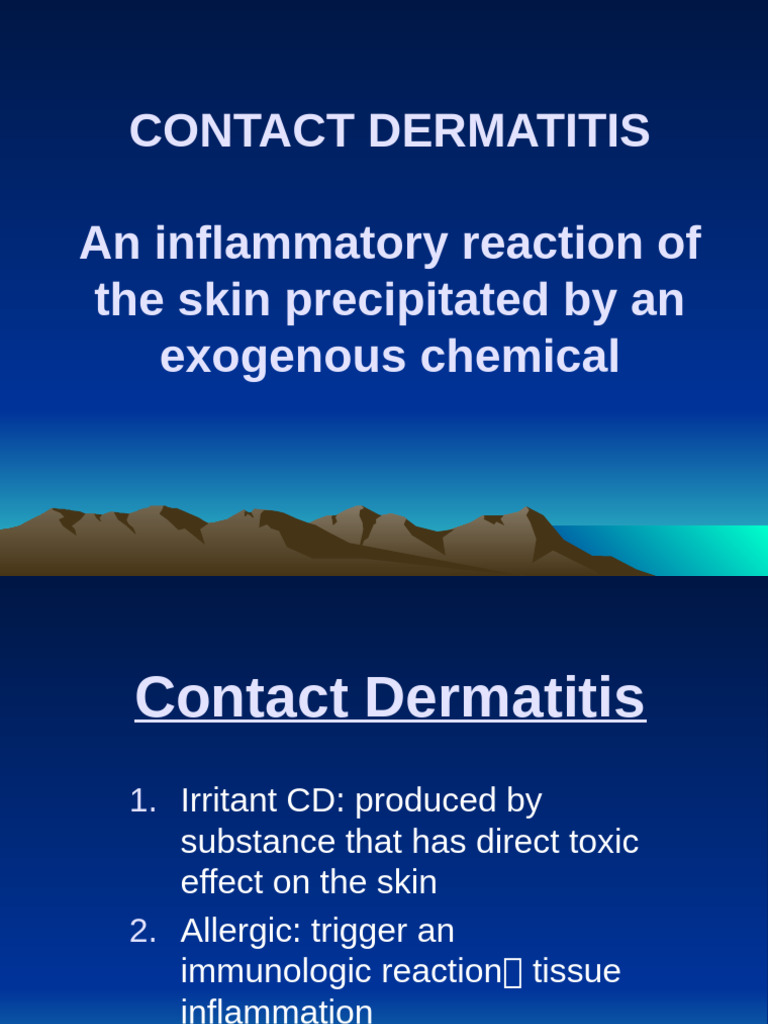 Understanding Contact Dermatitis Types | PDF | Dermatitis | Inflammation