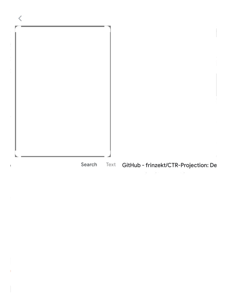 CTR Projection GitHub Repository | PDF