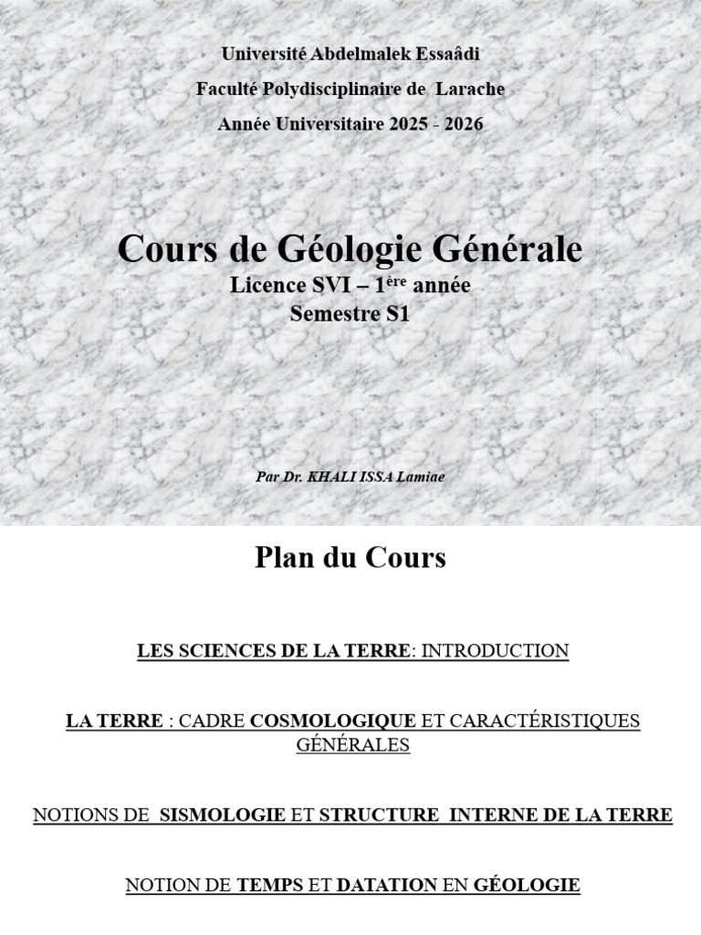 Sismologie et structure interne de la Terre | PDF | Tremblements de ...