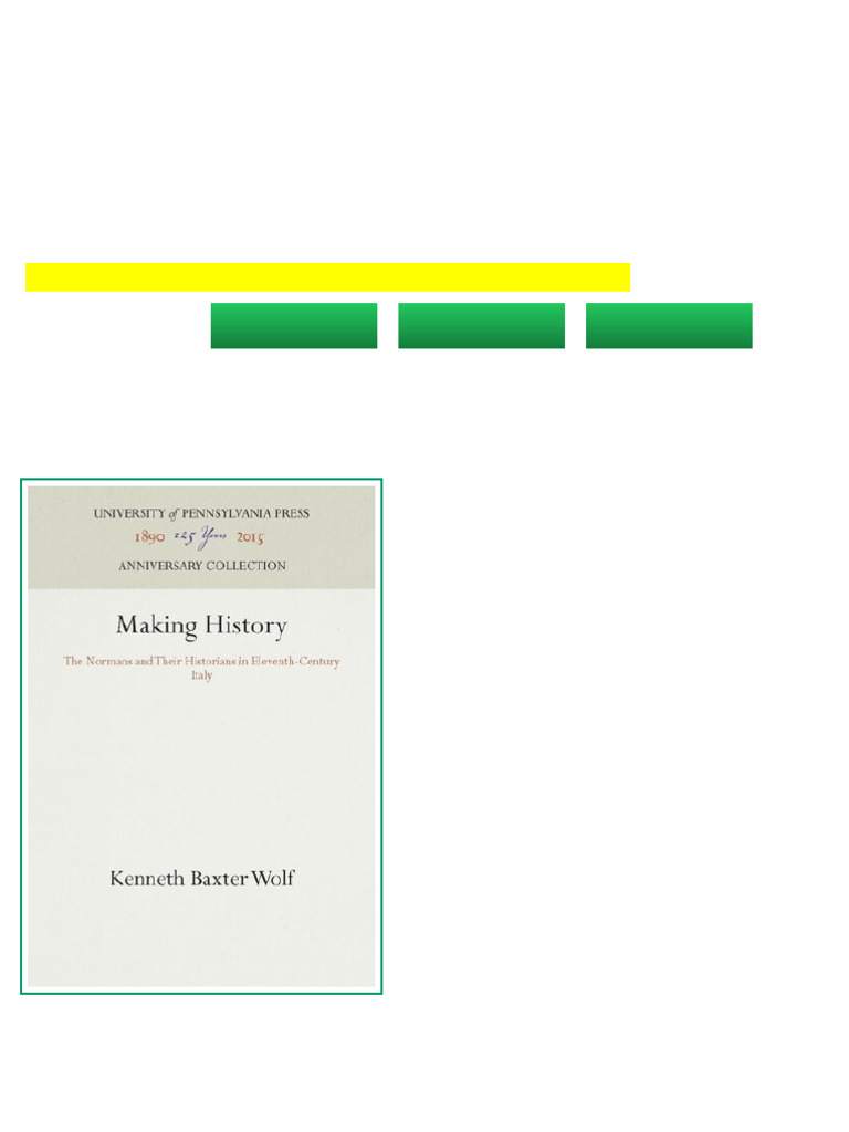 (Ebook) Making History: The Normans and Their Historians in Eleventh ...