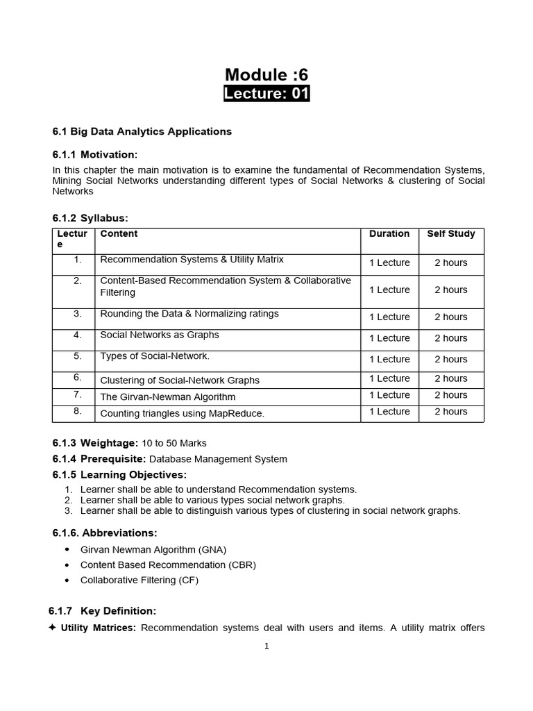 Module 6 | PDF | Cluster Analysis | Mathematical Relations
