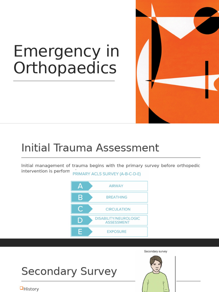 Emergency Orthopaedic Trauma Assessment | PDF | Major Trauma | Wound