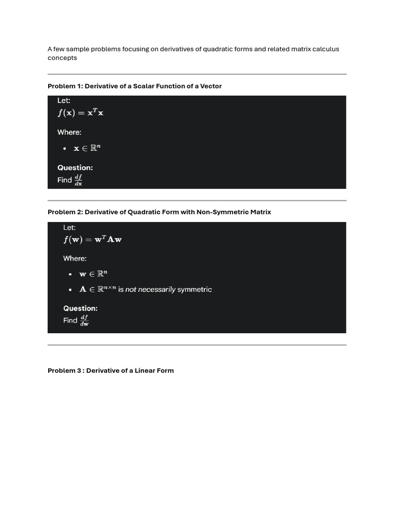 A Few Sample Problems | PDF